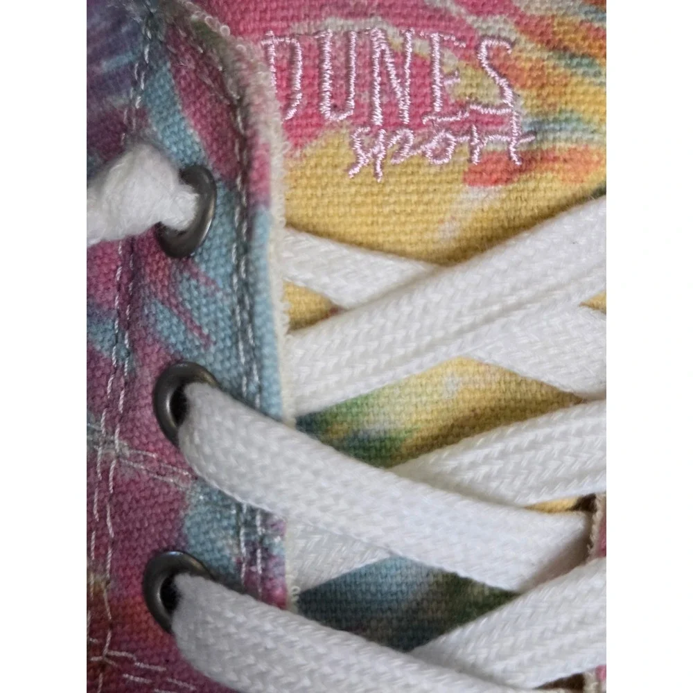 Dunes Sport Reesa Tie Dye Slip On Sneakers Pink Yellow Blue Womens Size 7.5M‎